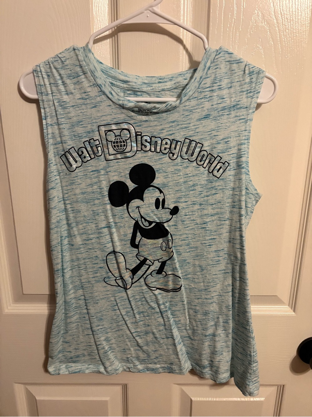 Disney Light Blue Heather Mickey Tank Top
